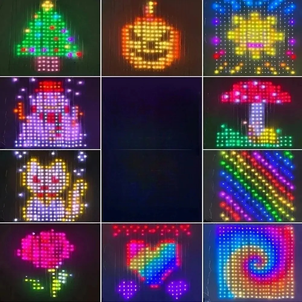 Lighting Christmas Decor - Cortina de Luzes LED Pixel com