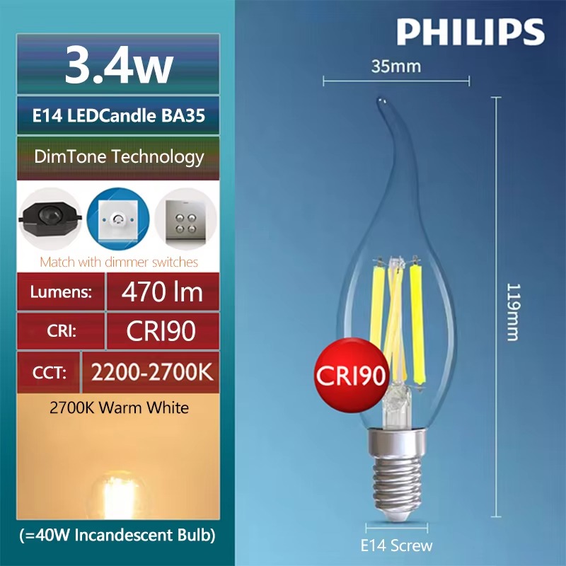 Philips led st64 e27 luz decor - Philips Bulb Led Classic avaliação e preço