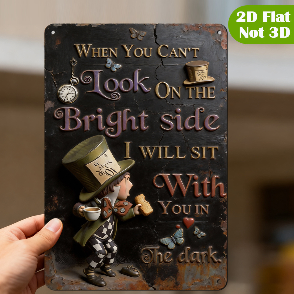 Placa de Metal com Citação de  - Lighting Decoration Ideas avaliação e preço