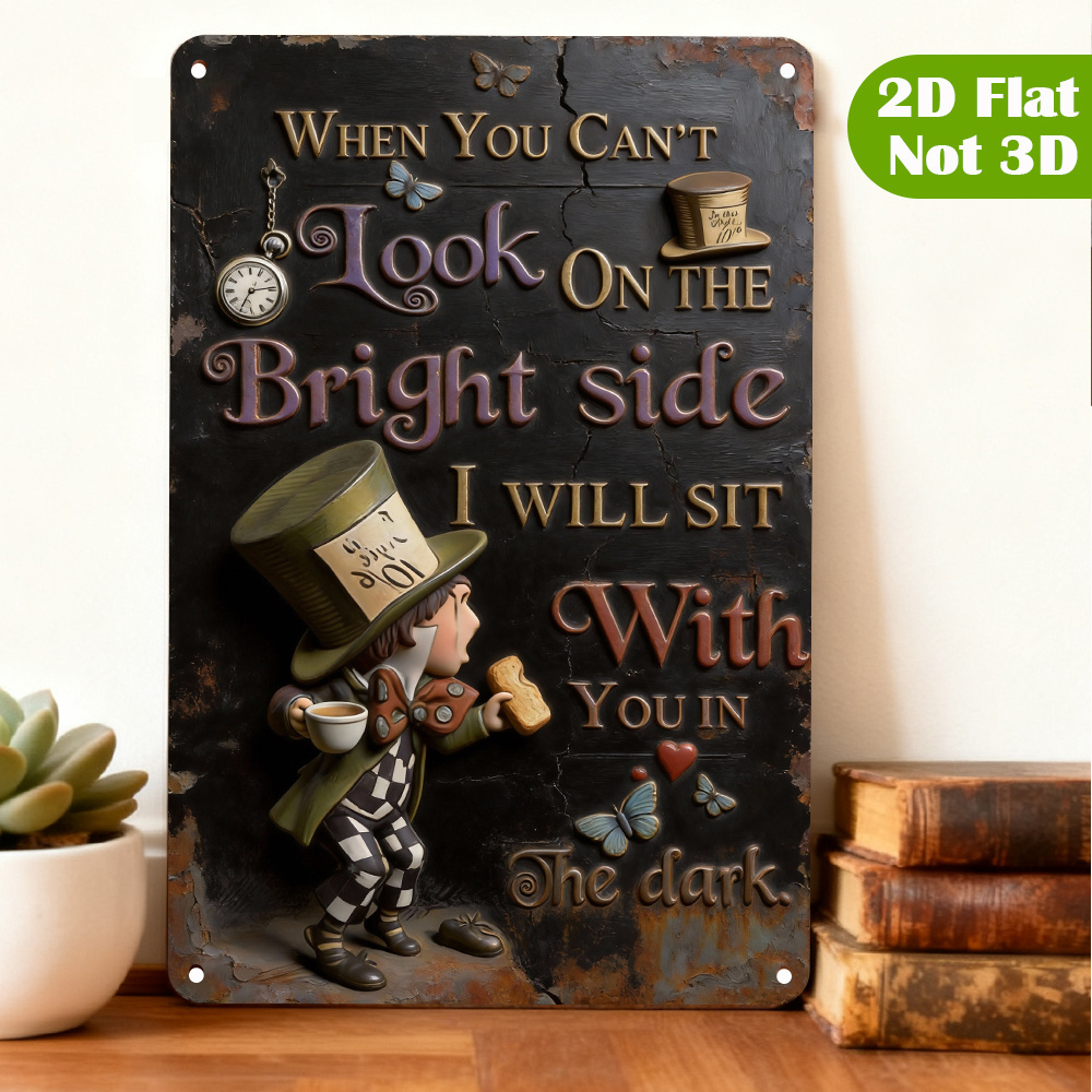Placa de Metal com Citação de  - Lighting Decoration Ideas avaliação e preço