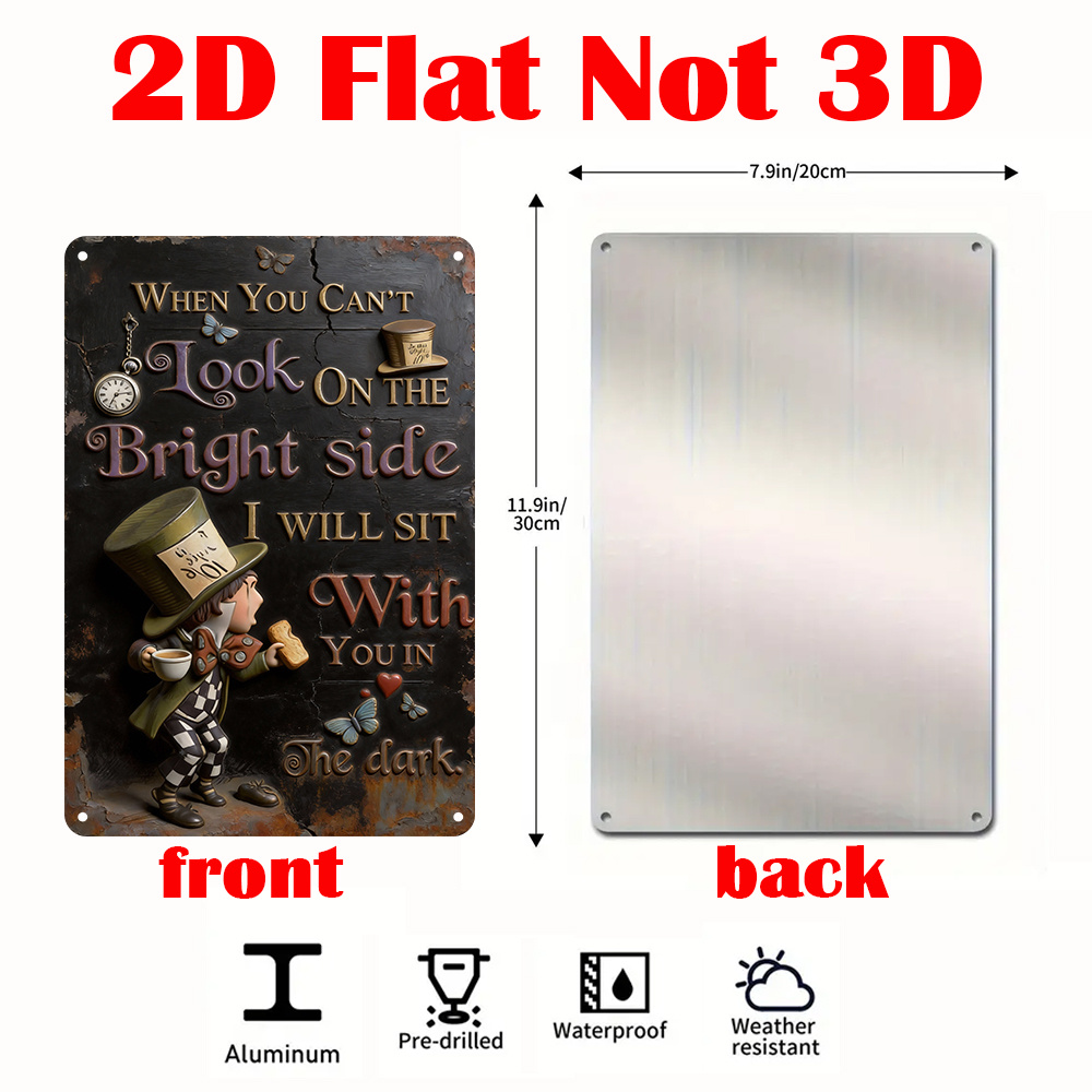 Placa de Metal com Citação de  - Lighting Decoration Ideas avaliação e preço